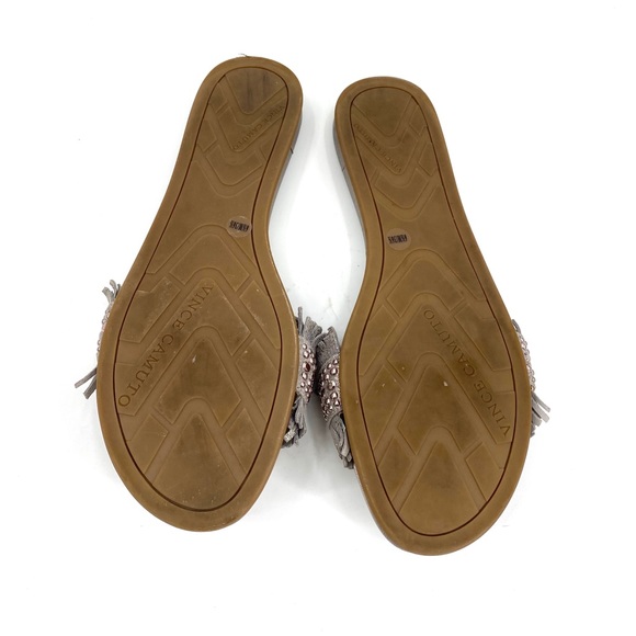 💕SALE💕 Vince Camuto Ettina Silver Metallic Slide - Picture 6 of 10